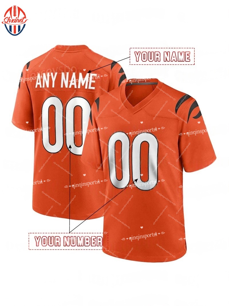 9 Joe Burrow 1 Ja'Marr 5 Tee Higgins 30 Chase Brown Andrei losivas Sam Hubbard Customized Football Jerseys Custom Any Number Name Design