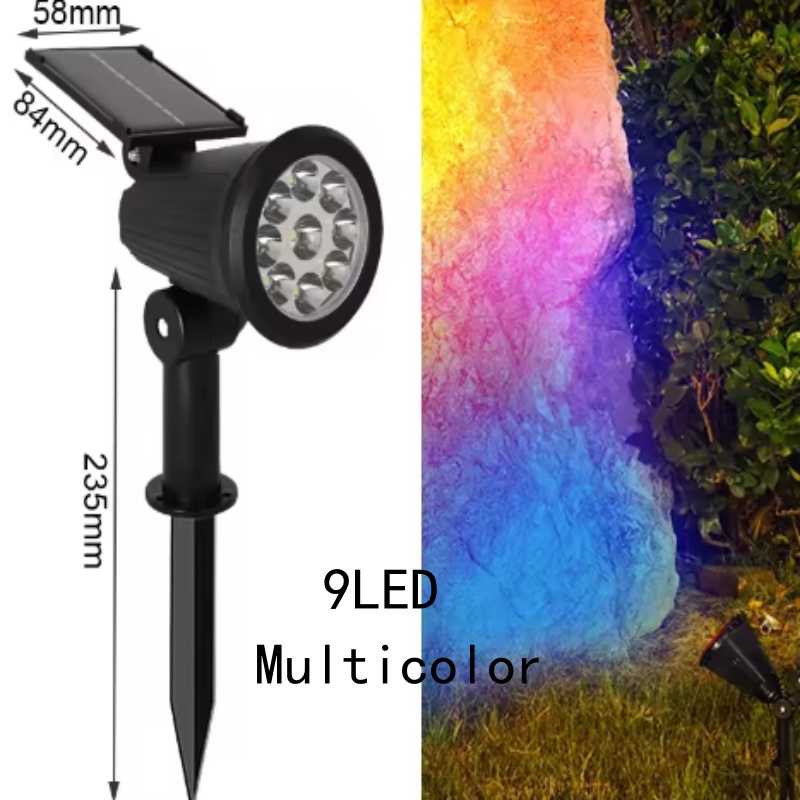 High Quality Garden Spike Solar Spot Light Energy Saving Outdoor Waterproof Solar Led Garden Patio Landscape Lamp