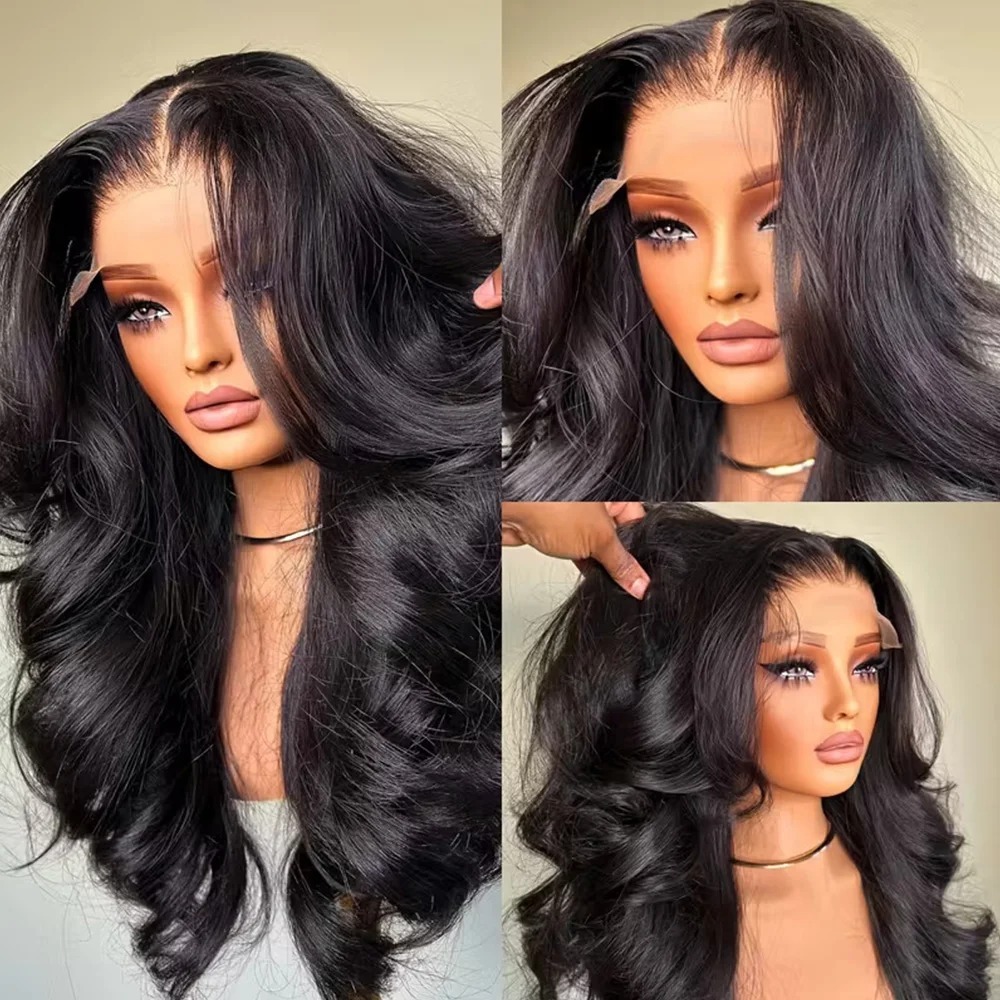Body Wave Lace Front Wig 13x6 Glueless Hd Lace Frontal Wigs Preplucked Black Natural Human Hair Wig For Women