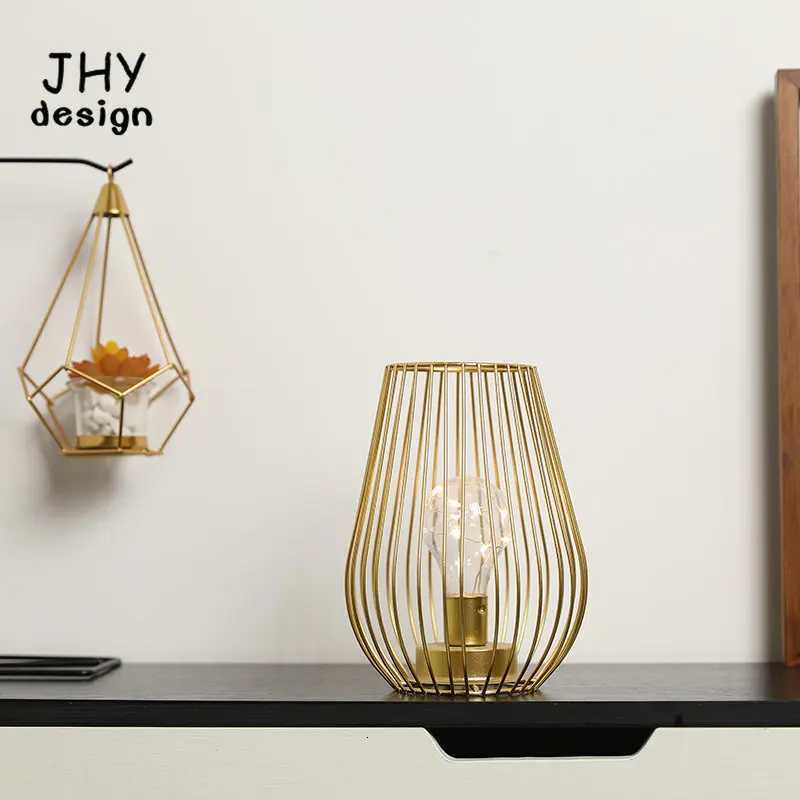 Golden Cage Table Lamp Battery Lanterns Cordless Lamp Battery Operated Lamp for Patio Garden Wedding Parties Indoor Outdoor M251128