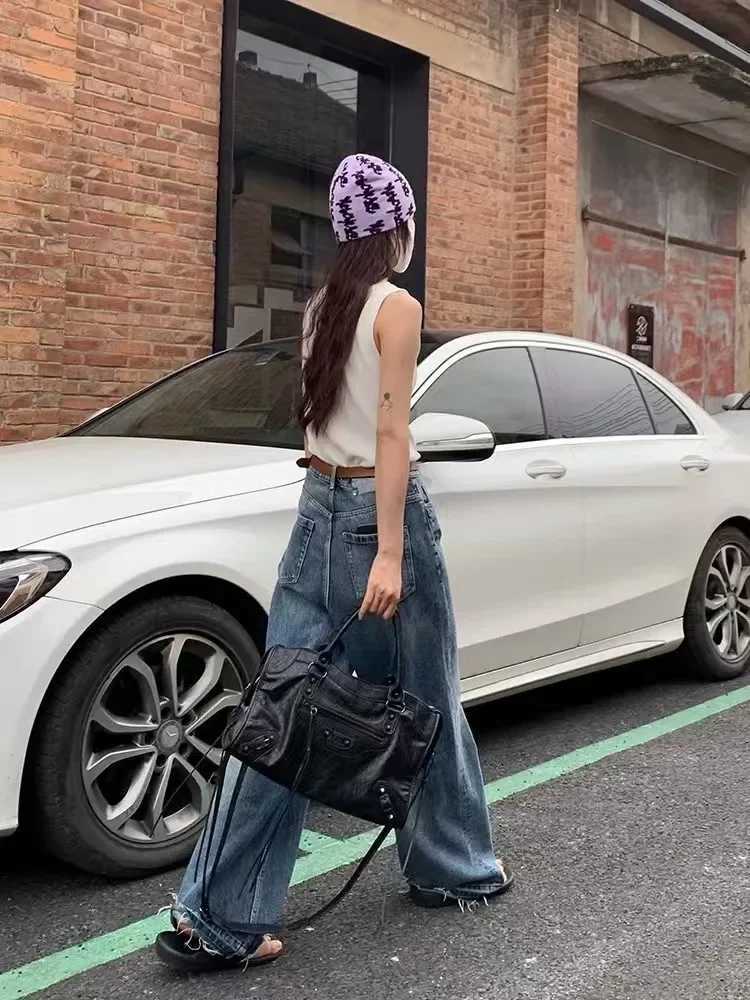 Versatile SHELKSBAG 2025 Women Motorcycle Bags Pu Leather Crossbody Handbag Trendy Y2k Classic Street Fashionable Shoulder Tote K251128