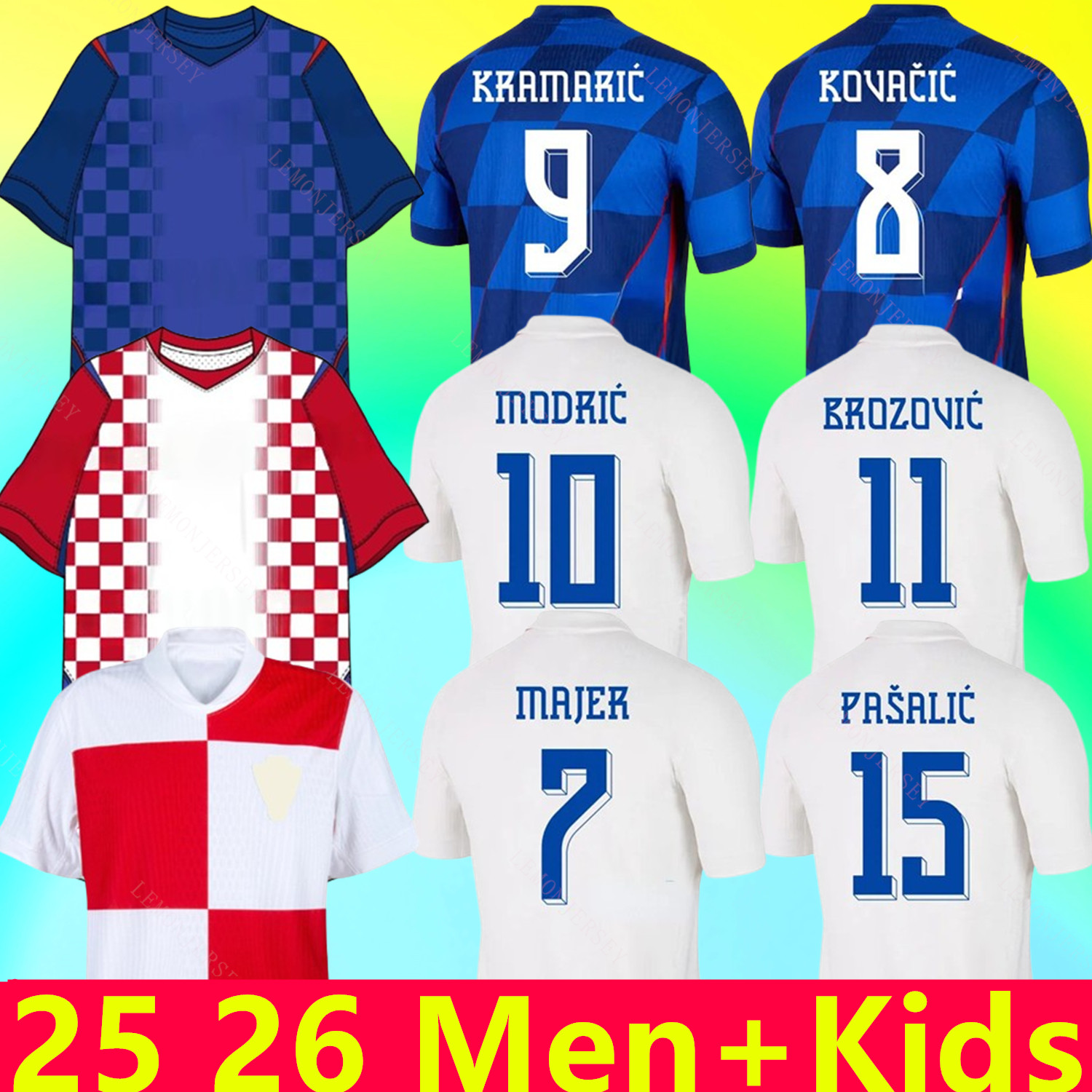 Modric 25 26 Soccer Jerseys Croatia BROZOVIC KRAMARIC FANS Player 2025 2026 PERISIC football Shirt KRAMARIC REBIC LIVAKOVIC KOVACIC Men kids kit Orsic Gvardiol