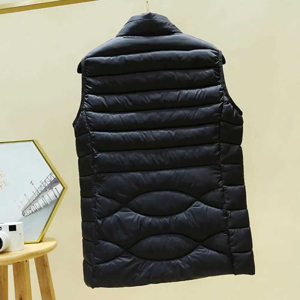 Padded Sleeveless Vest Stylish Womens Padded Vest for Autumn Winter Ultra Light Windproof Waistcoat with Zipper Closure SlimT251128