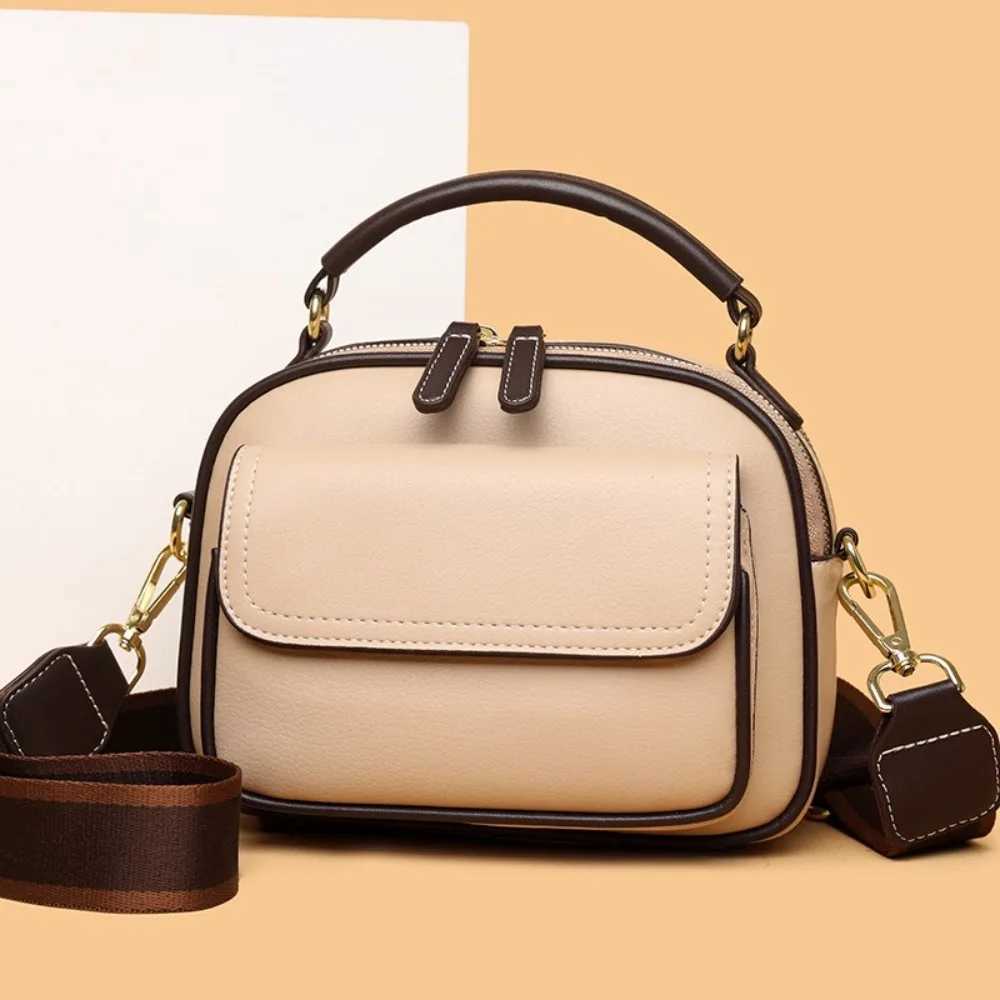 Versatile Retro Women Shoulder Bag PU Leather Large Capacity Messenger Handbag Luxury Cosmetic Bag K251128