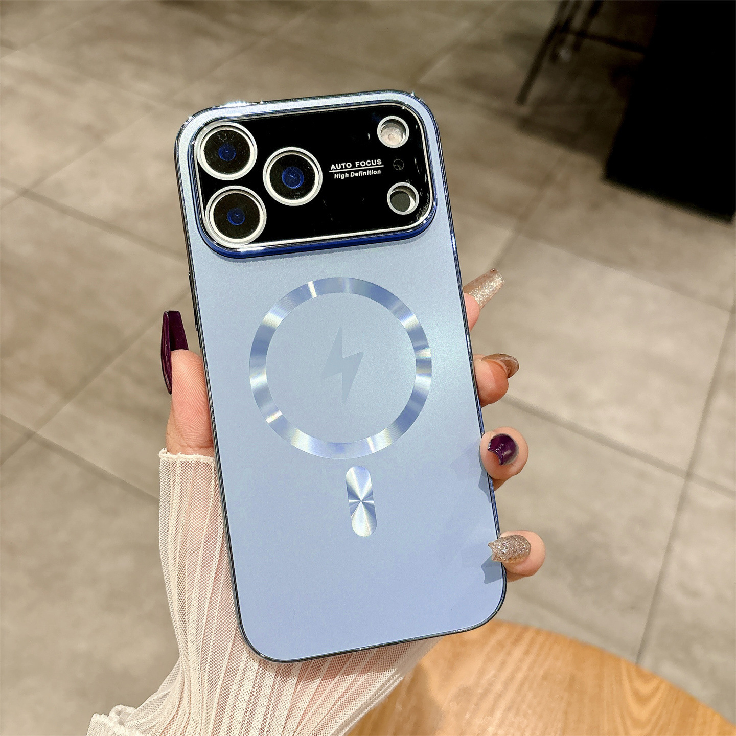 Electroplated Magnetic Phone Case iPhone 17 Pro Max Compatible with Apple 16/15 Full Coverage High-end Protective Case