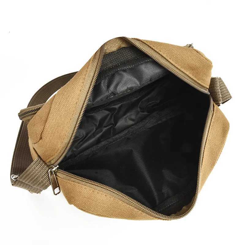 Mens Canvas Waist Bag - Durable Outdoor Sports Pack with High Capacity Multifunctional Phone Purse for Running/HikingT251128