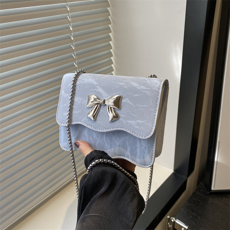 Trendy 2025 Mini Bowknot Crossbody Bag for Women - Ultra Lightweight Compact Square Handbag Simple Aesthetic Free Shipping Worldwide