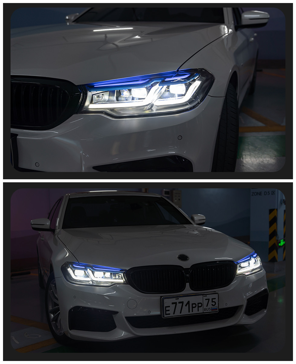 Car Lights for BMW G30 LED Headlight 20 17-20 20 525i 530i 535i 540i Head Lamp DRL Signal Lamp
