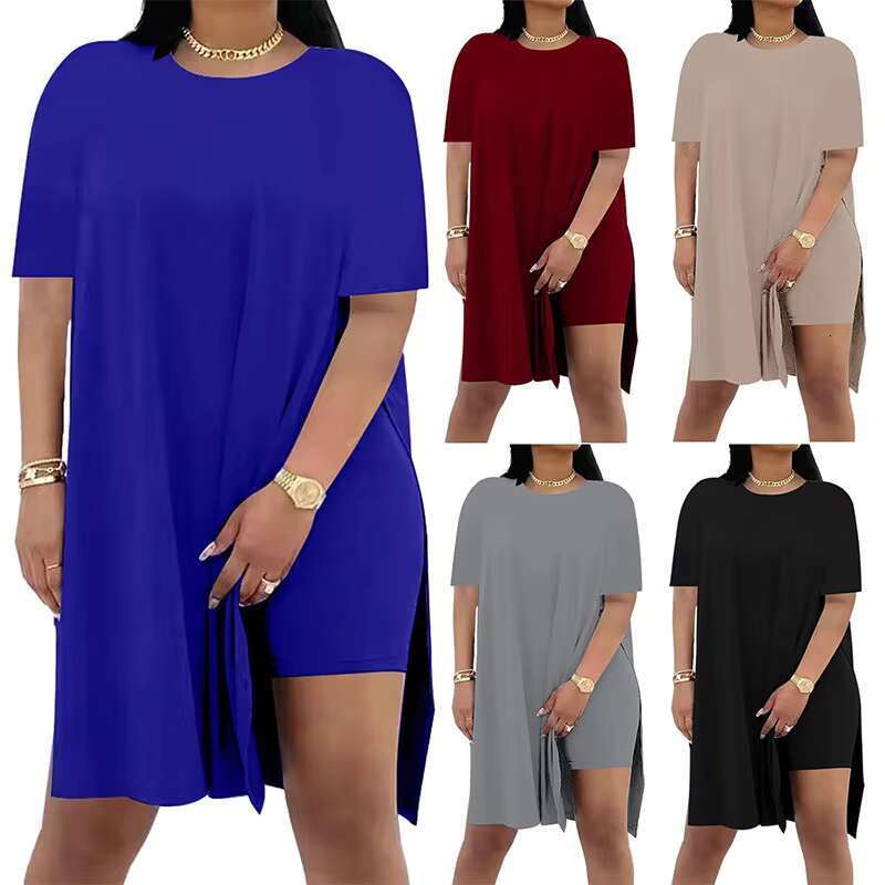 Fashion Women's Long T-shirt and Shorts Two Piece Set Breathable Plus Size Short Sleeve Sportswear for Women