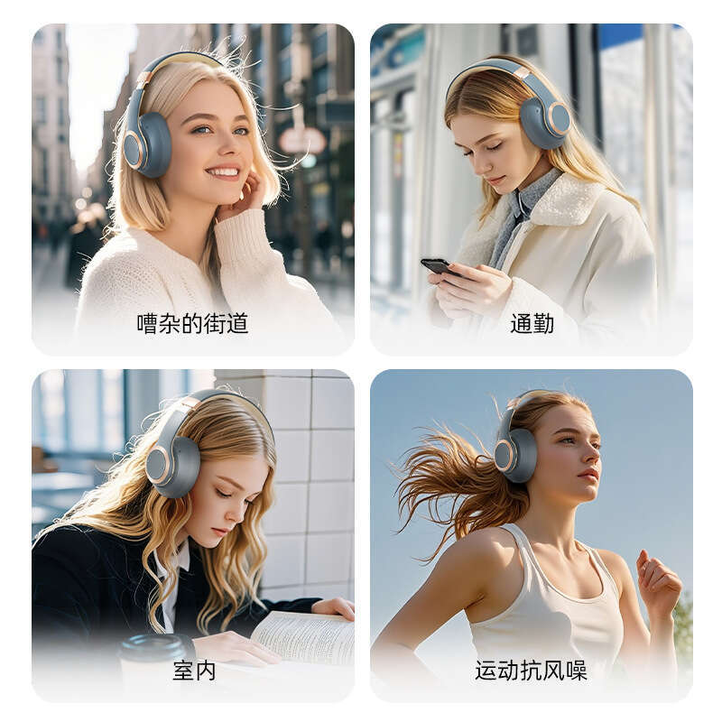 Famous Brand Famous Brand Cross Border H Over Ear Bluetooth Headphones Full Cotton Wireless Music Headset Stereo Sound Private Model Design