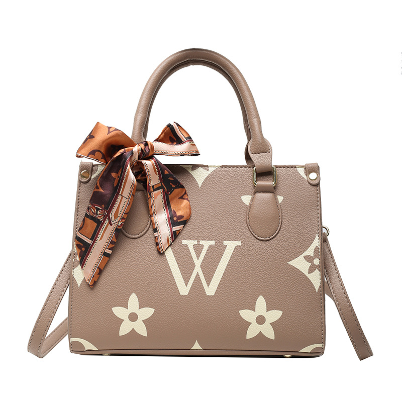 2025 Trendy Women's Handbag Set: Versatile Bow-Tie Tote + Crossbody Purse with Letter Accent | Premium Soft PU Leather & Free Worldwide Delivery