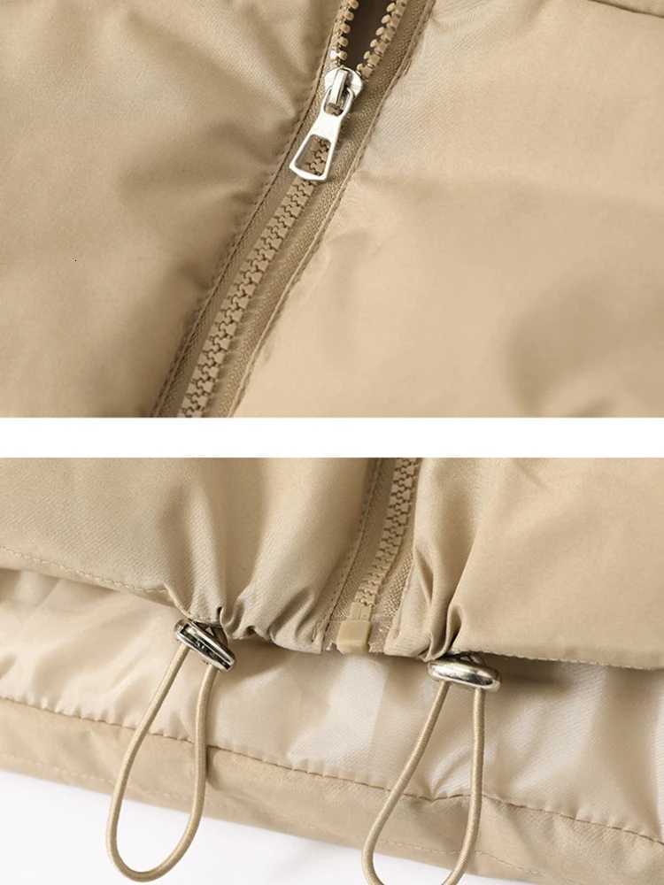 Casual Stand-up Collar Vests Solid Color Vest Coat Women Winter Zipper Coat Thickened Windproof Cold Tops Short Cotton ClothingT251128