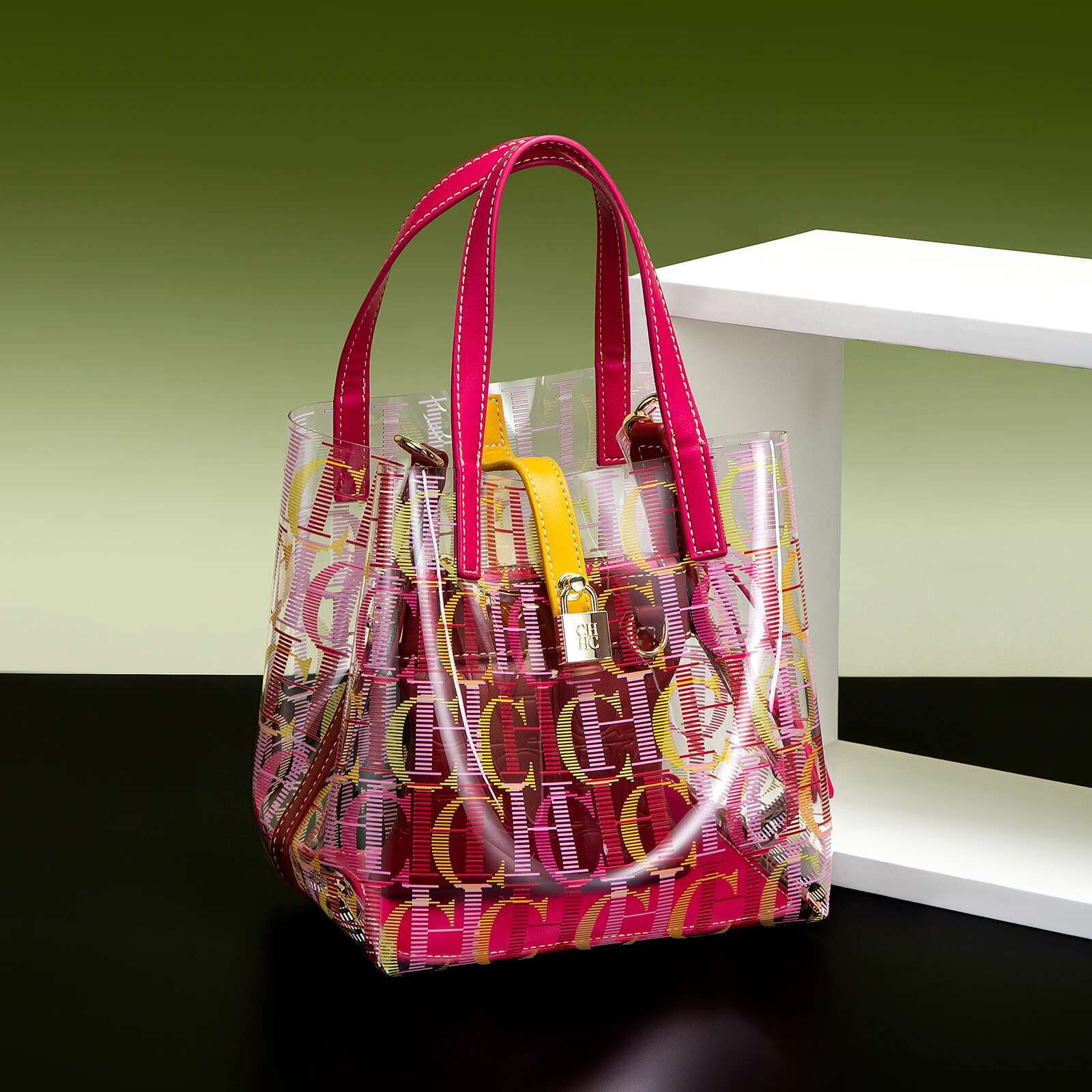 CH Transparent Mother Bag Creative Personalized Trend Shoulder Brand Women's Bags Fashion Design Ladies Tote