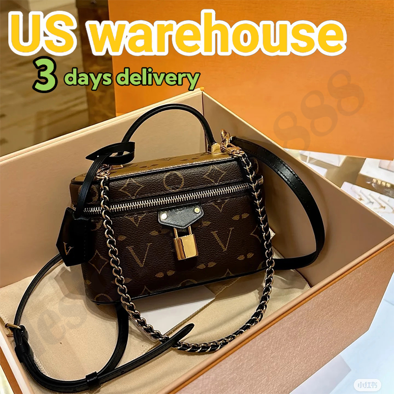 10A lvs bag Makeup Bag Vanity Chain Pouch Pochette Accessoires Catchy Multi Pochette M47125 designer bag shoulder bag crossbody bag NANO DIANE luxury vintage vutton