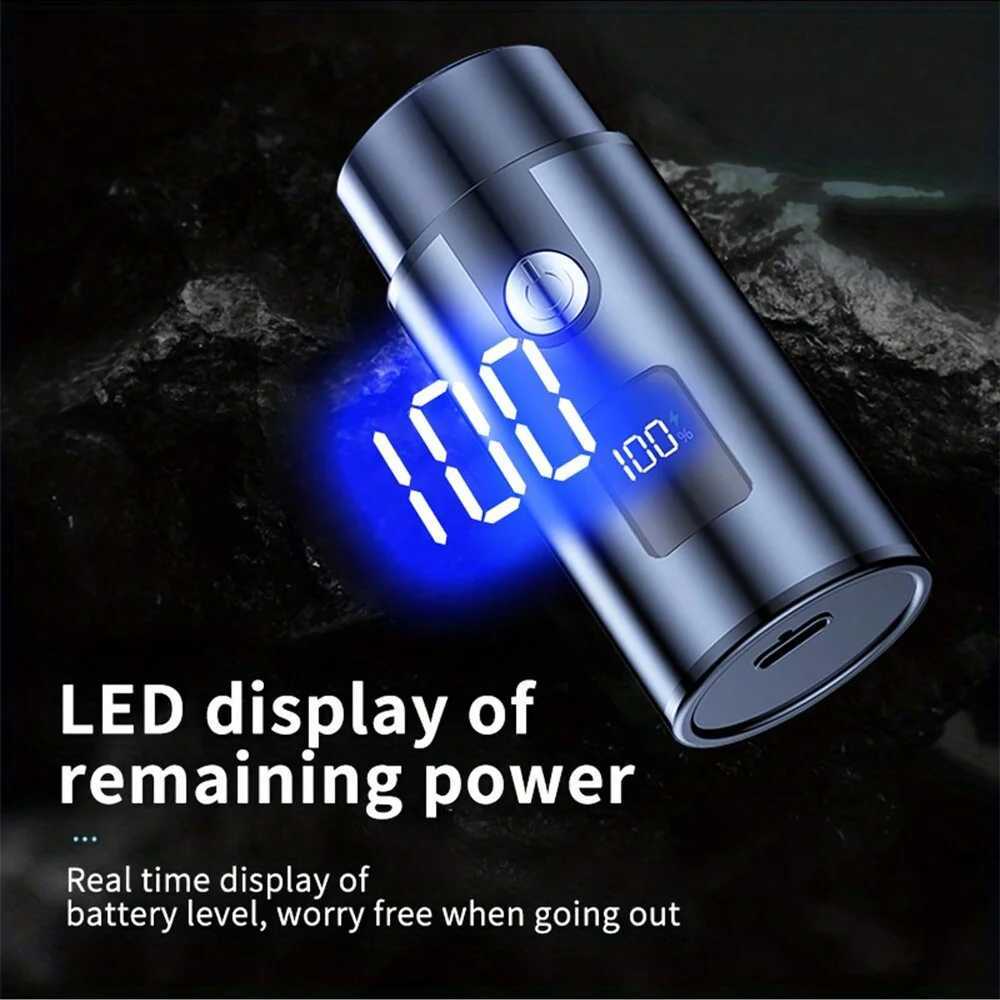 Portable digital display shaver Rechargeable home metal electric shaver razors C251128