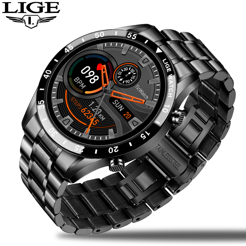 LIGE's new multifunctional smartwatch with Bluetooth calling, step counting, blood pressure, heart rate detection, waterproof watch