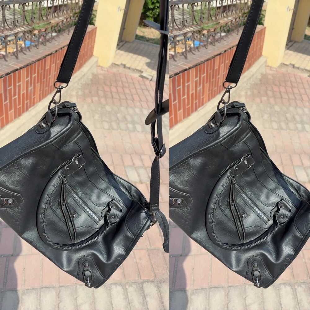 Versatile SHELKSBAG 2025 Women Motorcycle Bags Pu Leather Crossbody Handbag Trendy Y2k Classic Street Fashionable Shoulder Tote K251128