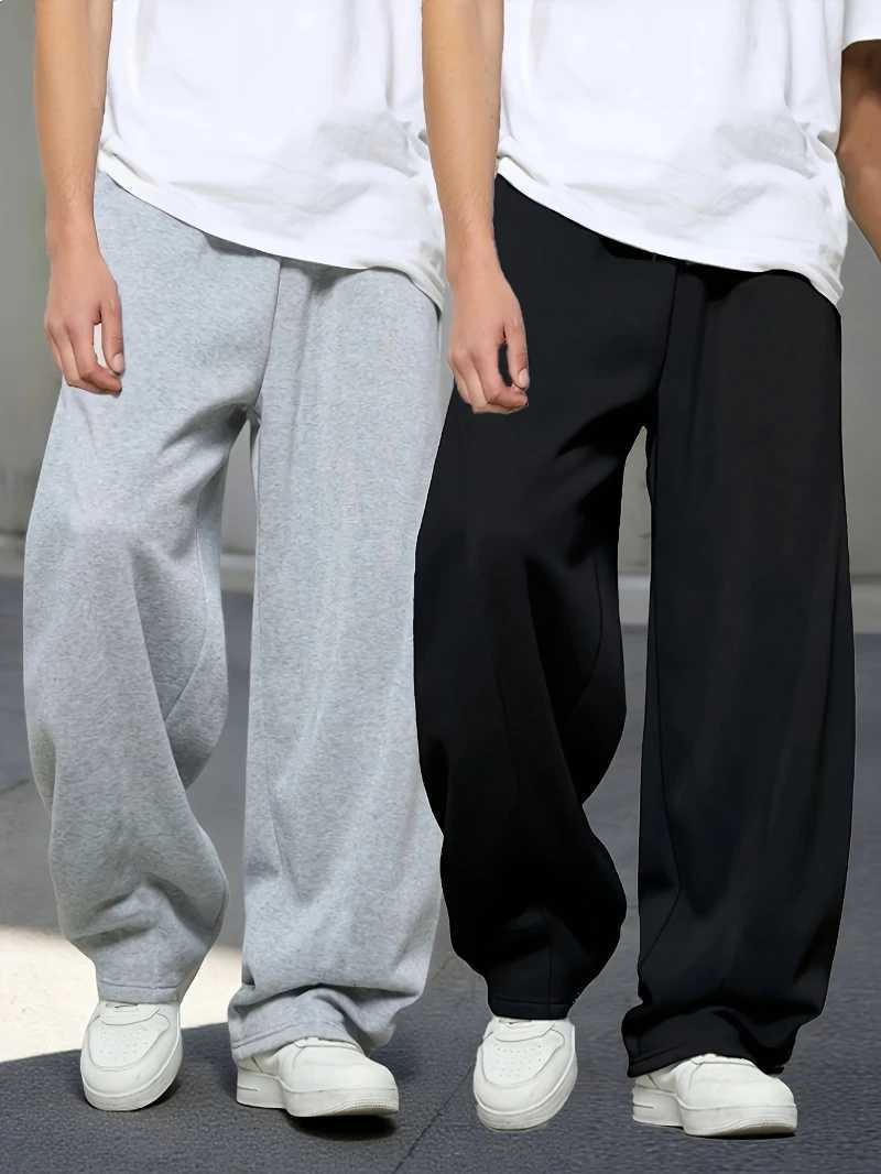 Mens Loose Wide-Leg… - image