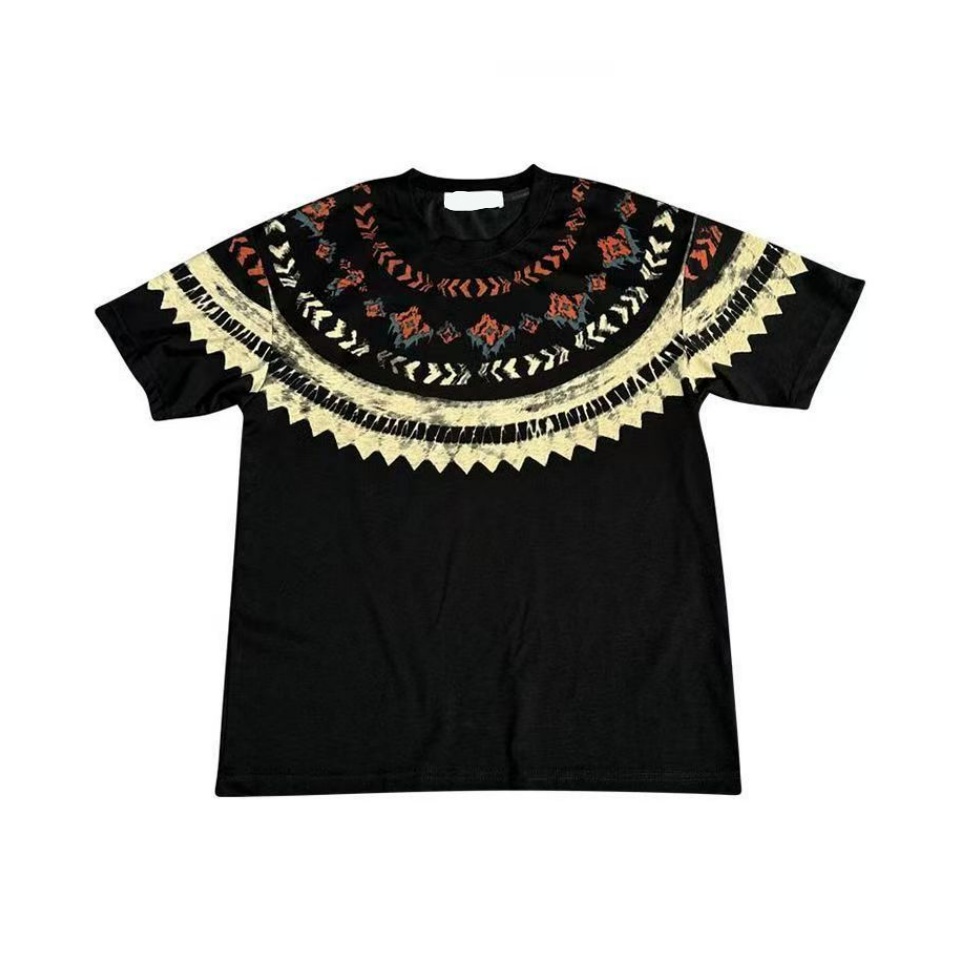 The 2025 New Men's Round-neck Casual Short-sleeved T-shirt With Printed And Embroidered Letters Is A Fashionable Fnd Versatile Couple's Loos