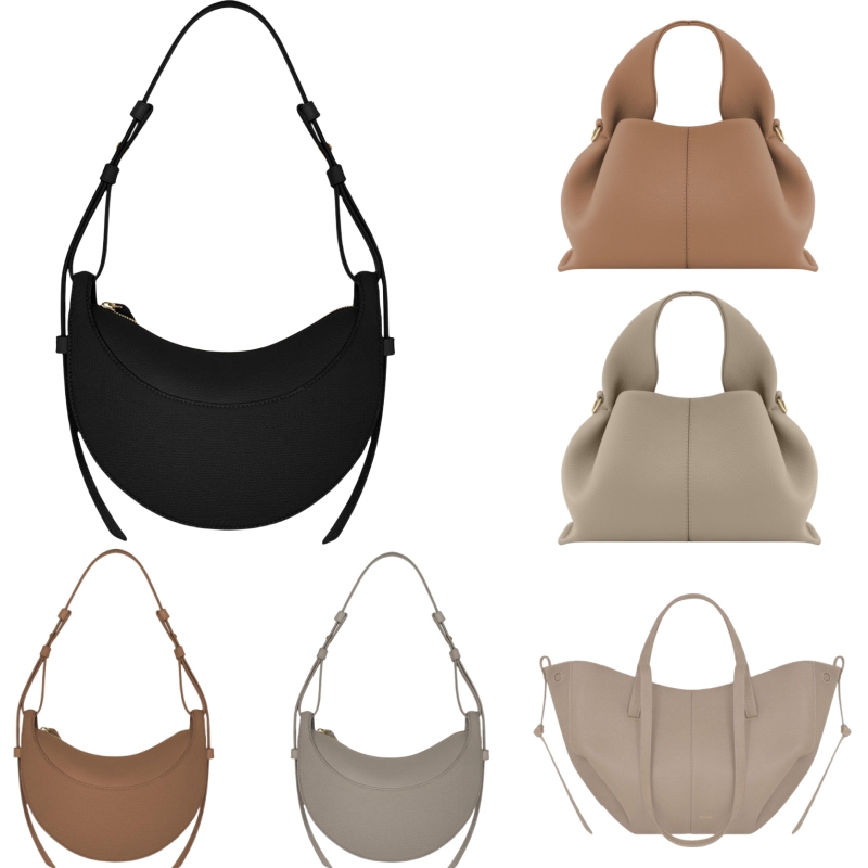 designer bag Luxury pure cowhide half moon bag Numero style crossbody bag dumplings bag fashionable and classic women's bag top quality with original packaging