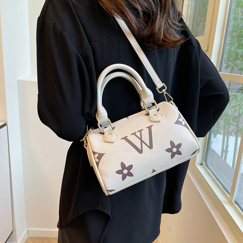 2025 New Luxury Designer Tote Bag - Vintage Monogram Crossbody Purse for Women, Versatile Square Shoulder Bag with Trendy Floral Print + Free Shipping