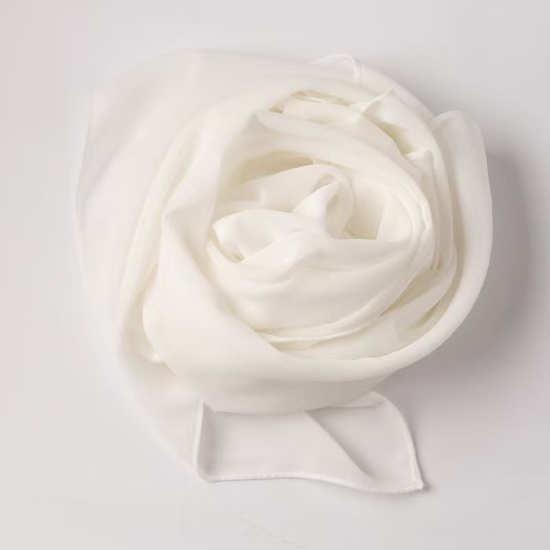 K760 Solid color scarf single color chiffon headscarf 90*90 gauze scarf Hui ethnic scarf women's headscarf wholesale