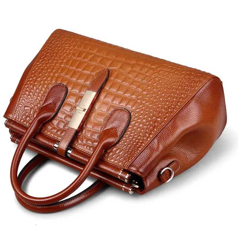 Women Handbag Alligator Grain Business Hand Bags Real Leather Shoulder Crossbody Bag High Quality Luxury Purses Top-Handle Bags K251128