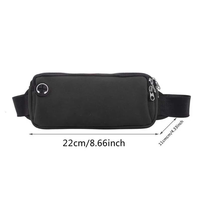 Sports Fanny Pack Women Belt Bag Men Running Waist Bag Phone Black Gym Bags Running AccessoriesT251128