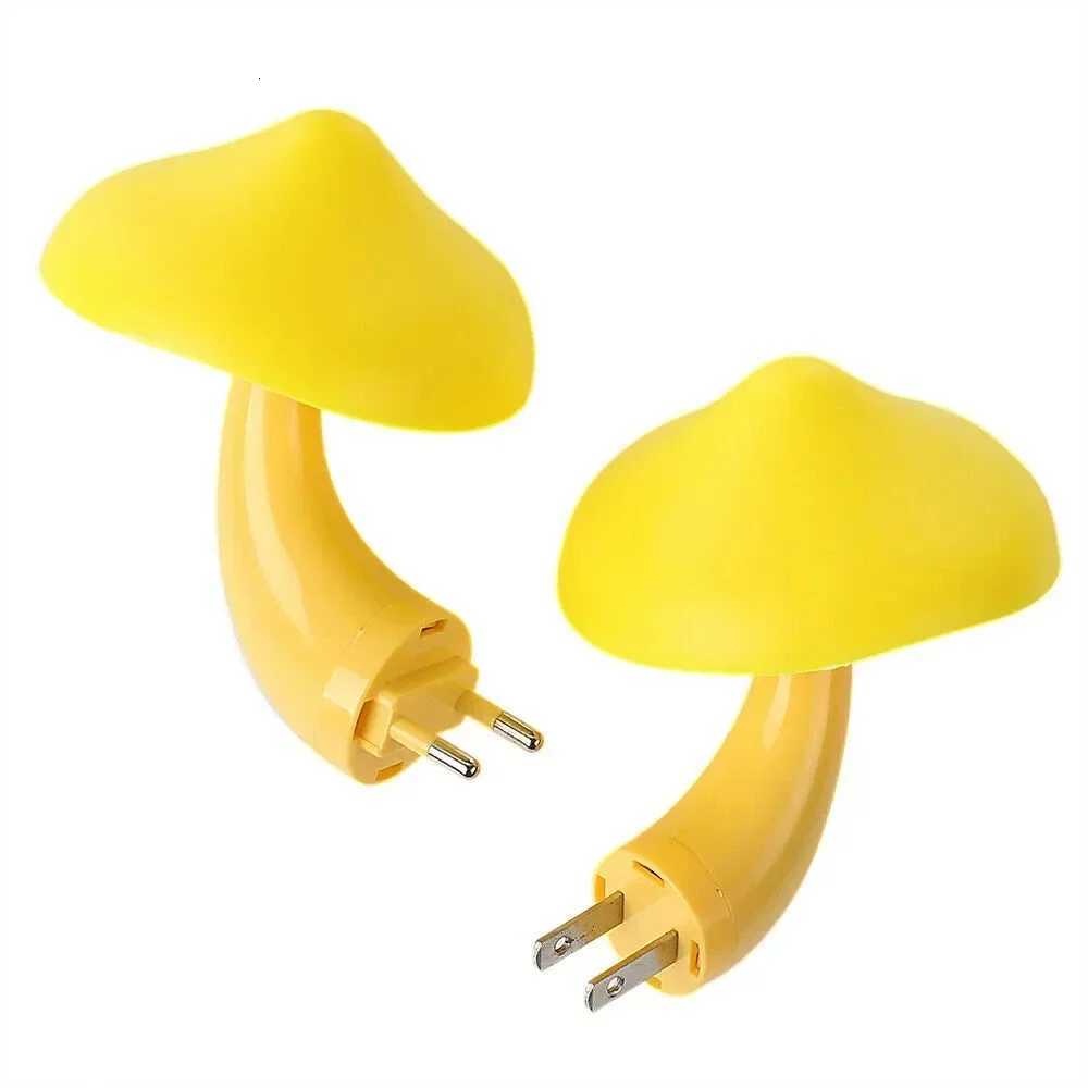 Mushroom LED Night Lights Shape Automatic Sensor Bedroom Decor US Plug Wall Lamps for Kid Childrens Room Bedside Mini Lamp M251128
