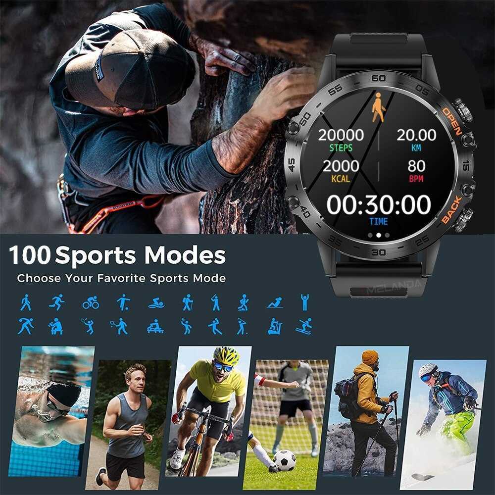 Steel 1.39 BT Call Smart Watch Men Sports Fitness Tracker Watches IP67 Waterproof Smartwatch for Android IOS K52 T250428