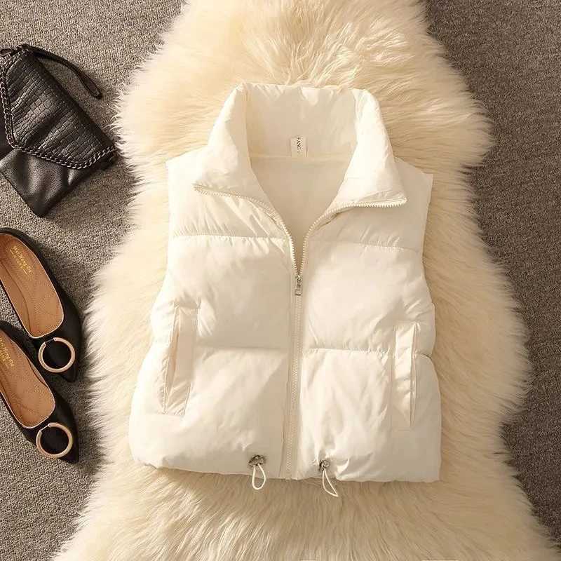 Womens Coat Korean Style Long Black Natural Down Vest Jacket for Women Puffer Sleeveless Vests Jackets Winter 2024 Ultra LightT251128