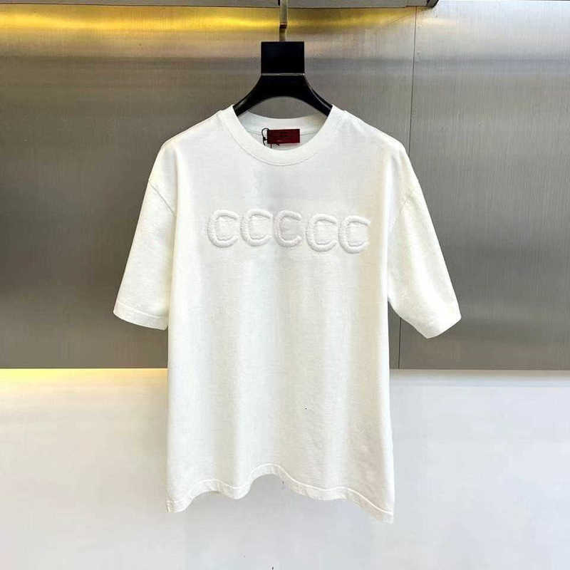 Women's T-Shirt Designer Mens T Shirt For Men Womens New trendy brand concave-convex letter solid color casual men's and women's loose short-sleeved T-shirts