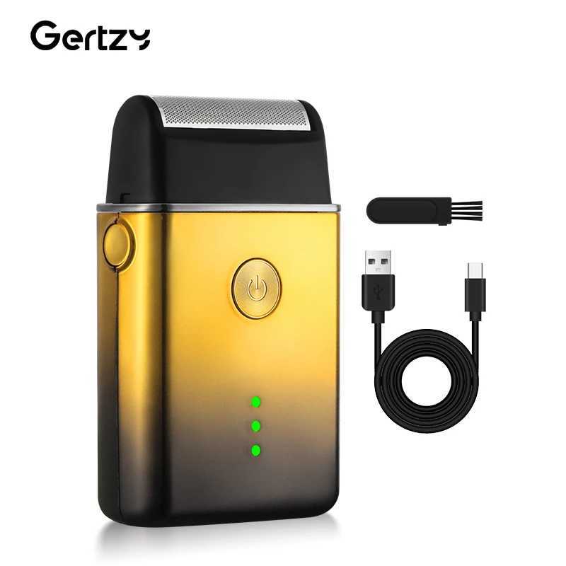 Mens electric shaver reciprocating aluminum foil shaver USB rechargeable beard shaver portable shaver for travel C251128