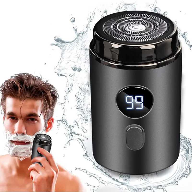 New Electric Smart Shaver Household Car Shaver Digital Display Mini Dual Blade Rechargeable Shaver Powerful Mens Gifts C251128