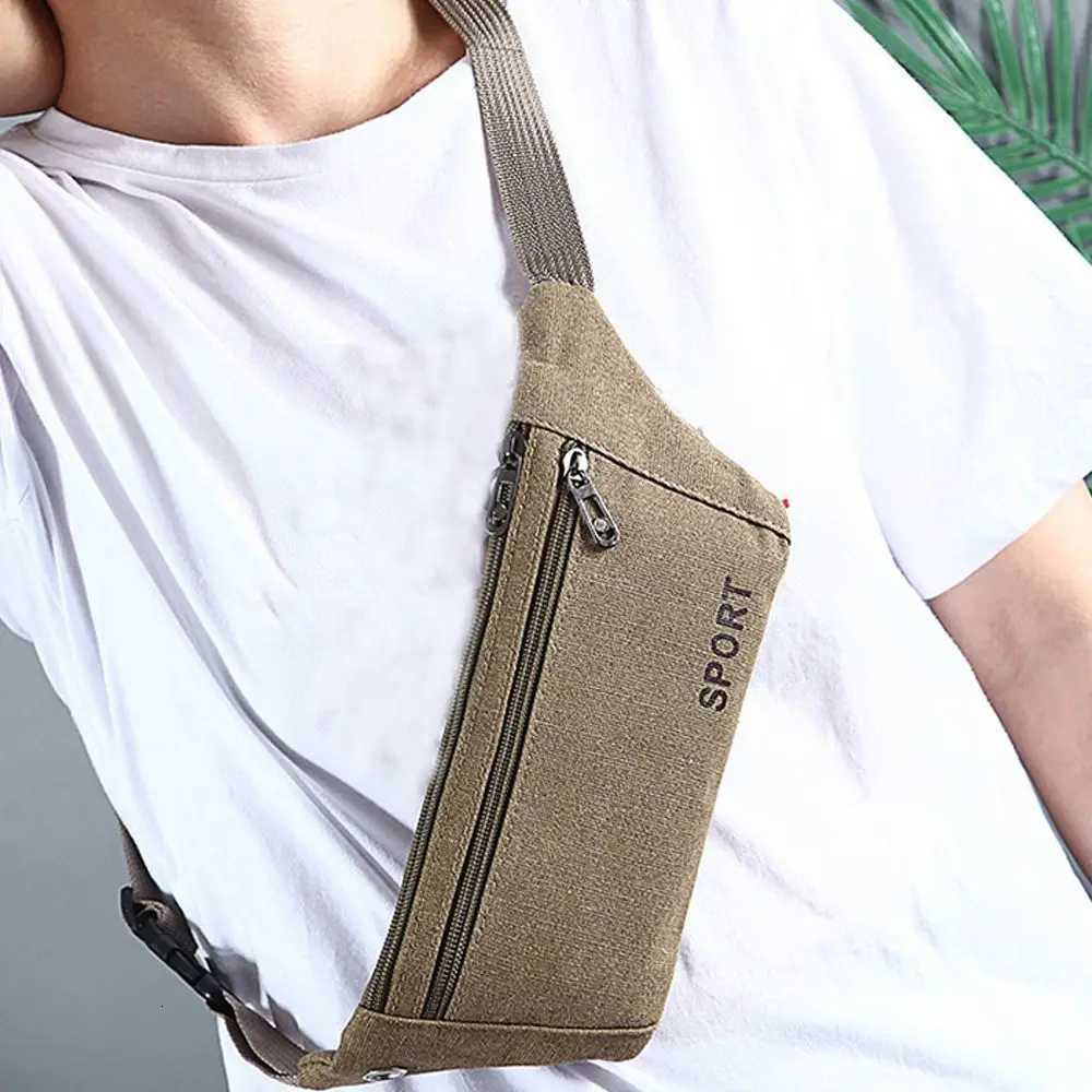 New Fashion Women/Men Waist Packs Multi-Pockets Fanny Pack Pouch Hip Purse Satchel Canvas Belt Bags Casual WalletT251128