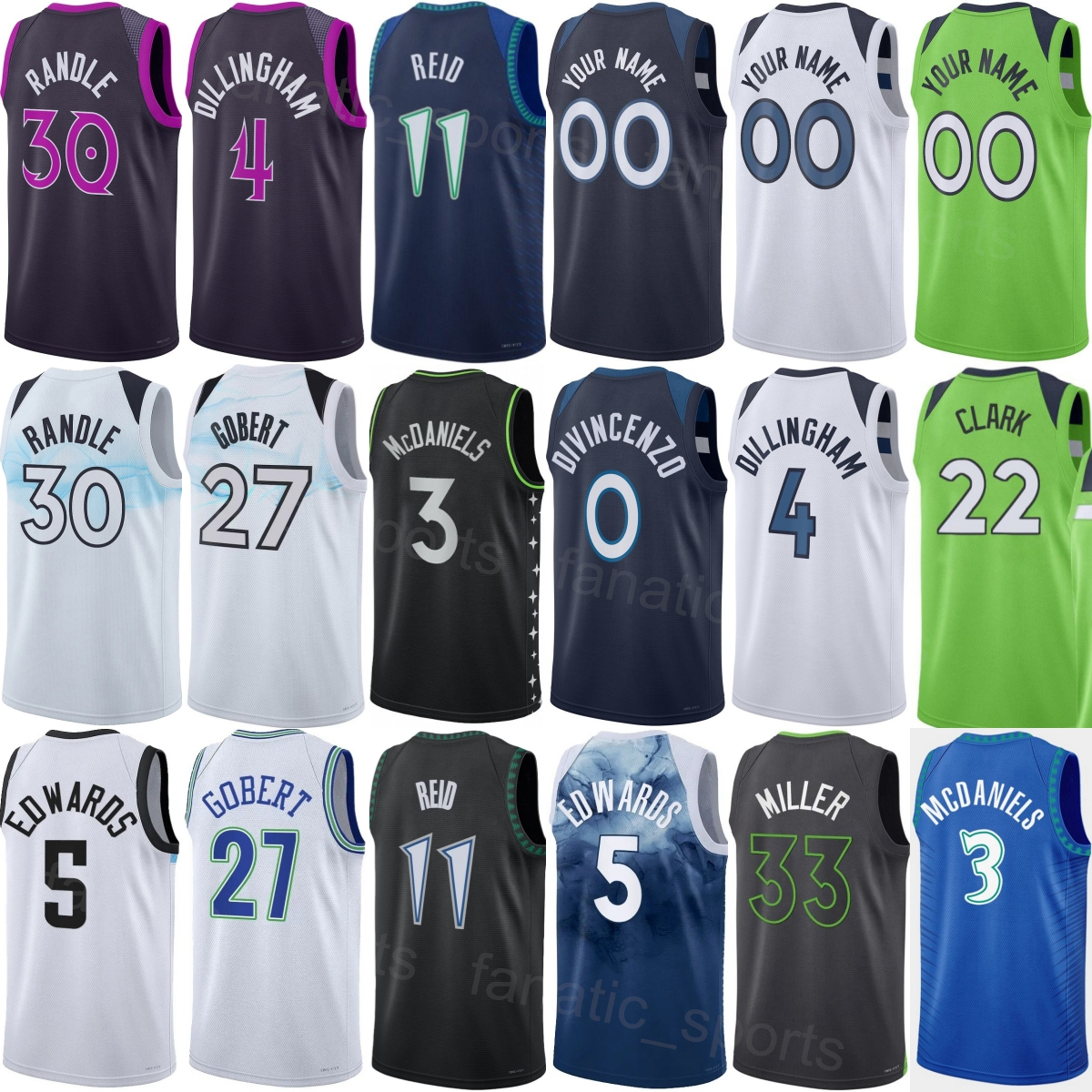 Prined 2026 Basketball City Bones Hyland Jersey 8 Woman Man Kids Jaylen Clark 22 Rob Dillingham 4 Terrence Shannon Jr 1 Joan Beringer 19 Leonard Miller Johnny Juzang