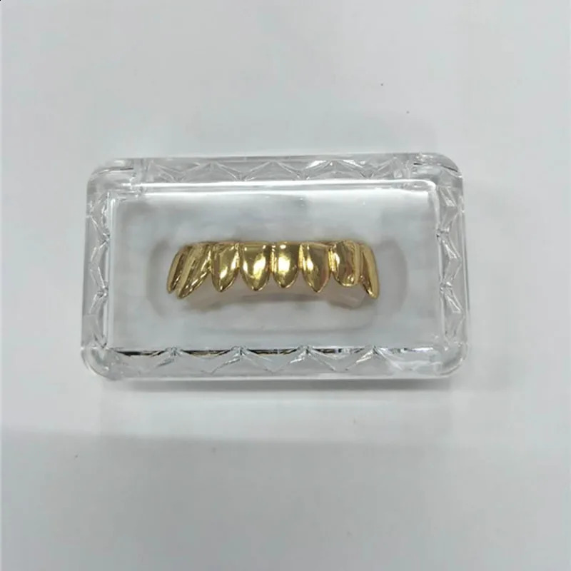 Irregular 8 Teeth Set For Unisex TMouth Gold Color Teeth Grills Tooth Caps Removable Dental Fashion Jewelry 250427