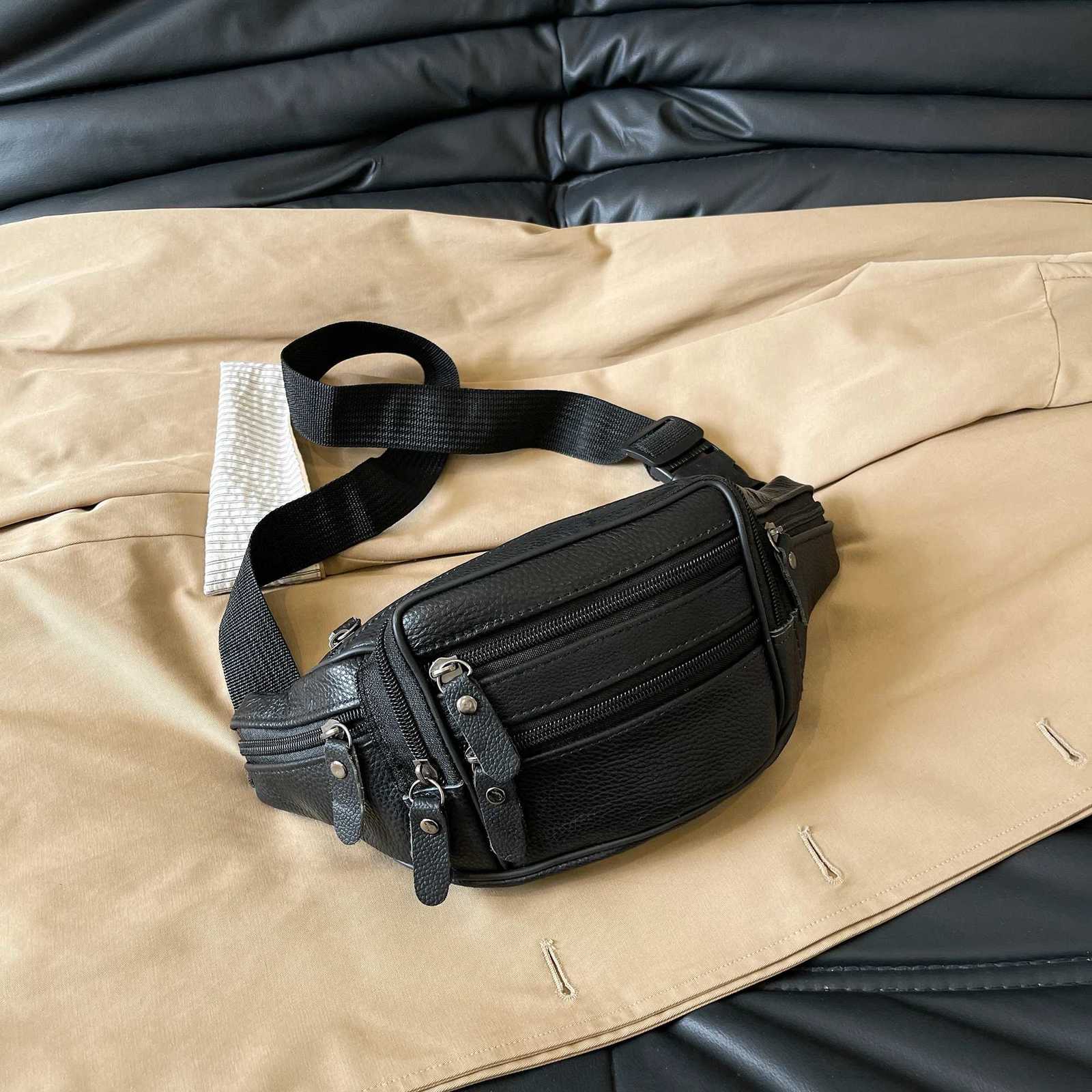 Leather Waist Bag Women Fashion Casual Fanny Pack Bag Fashion Chest Bag Single Shoulder Crossbody Bag Travel Mobile Phone BagsT251128