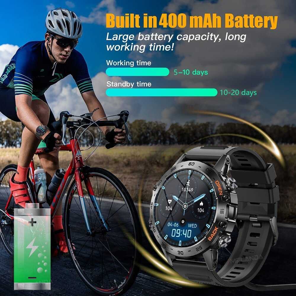 Steel 1.39 BT Call Smart Watch Men Sports Fitness Tracker Watches IP67 Waterproof Smartwatch for Android IOS K52 T250428