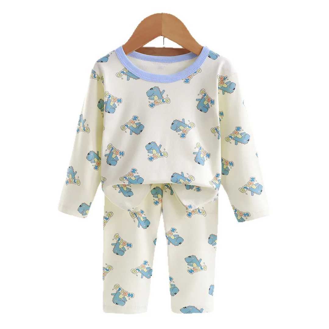 Christmas Soft Touch Children Pajama Sets Unisex New Year Long Sleeve Pants Sleepwear Suitable Gentle Night Sleep For Boys Girls H260403