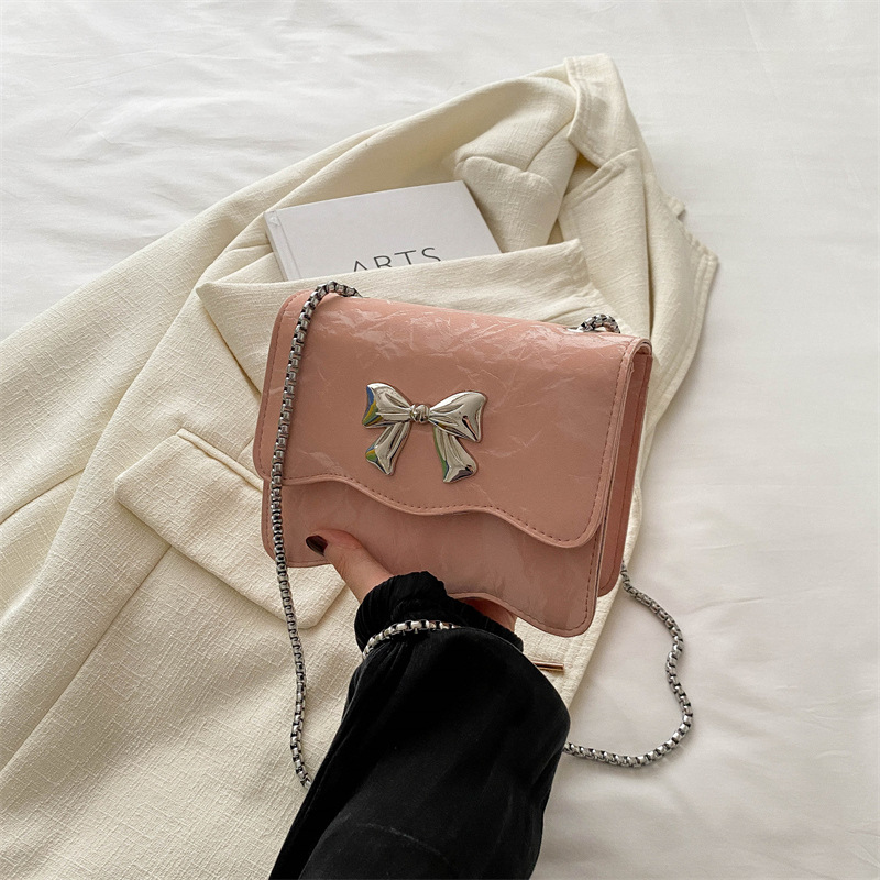 Trendy 2025 Mini Bowknot Crossbody Bag for Women - Ultra Lightweight Compact Square Handbag Simple Aesthetic Free Shipping Worldwide