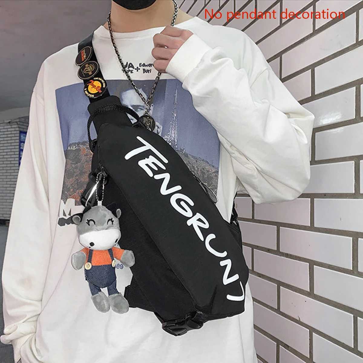 Mens and Womens Trendy Brand Fashion Waterproof Chest Bag Sports Student Waist Bag Lightweight Couples Shoulder BagT251128