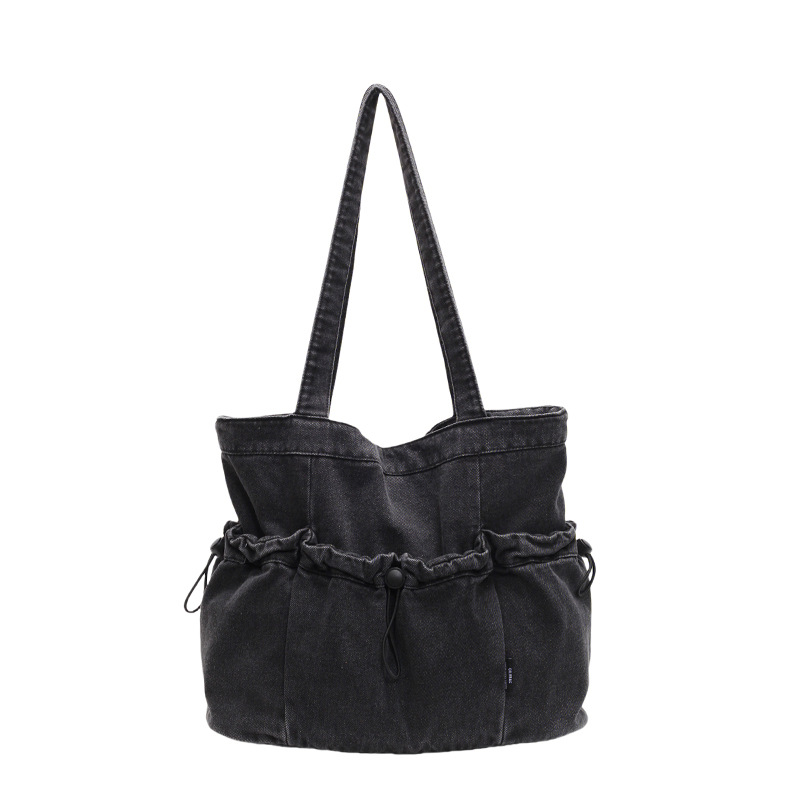 2025 Trendy Extra Large Women's Shoulder Bag - Washable Denim Crossbody Purse for Daily Use, Stylish Casual Tote with Multiple Pockets | Free Shi