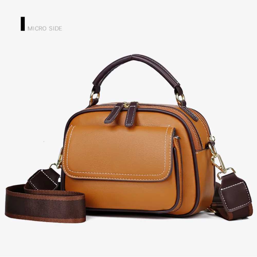 Versatile Retro Women Shoulder Bag PU Leather Large Capacity Messenger Handbag Luxury Cosmetic Bag K251128
