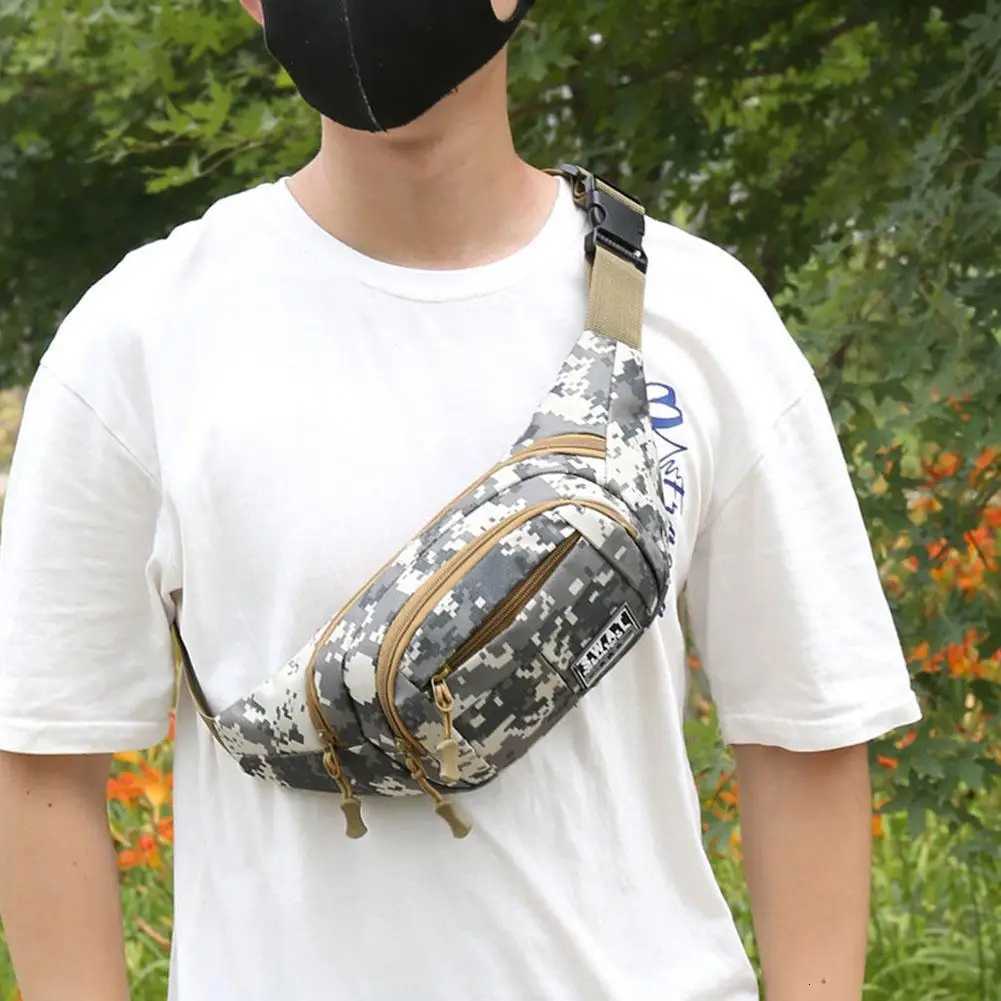 Camouflage Tactical Sling Bag Chest Bag For Men Women Small Zipper Cross Body Shoulder Bags For Travel Hiking Camping DaypackT251128