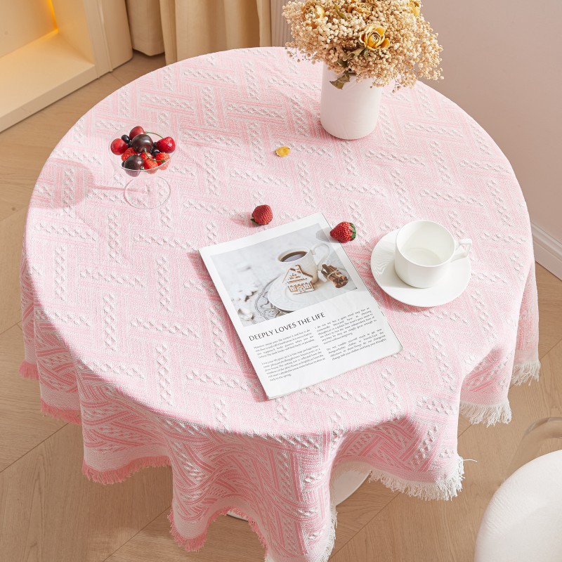 W19 fabric cotton and linen tablecloth waterproof and oil-proof solid color rectangular tablecloth dust cover towel home coffee table tablecloth whole