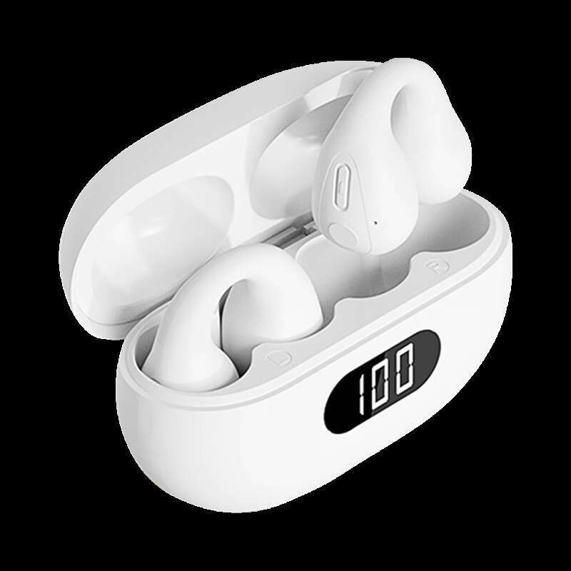 Famous Brand Famous Brand Bluetooth Bone Conduction Sports Headset Clip Ear Long Endurance Waterproof Wireless Digital Display Stereo