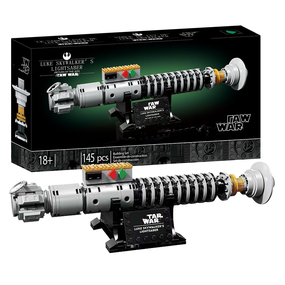 Moc Star Wars Luke Skywalker's Lightsaber 145pcs Building Blocks Children's Educational Puzzle Assembly Building Blocks Toy Gift Gift In Sto