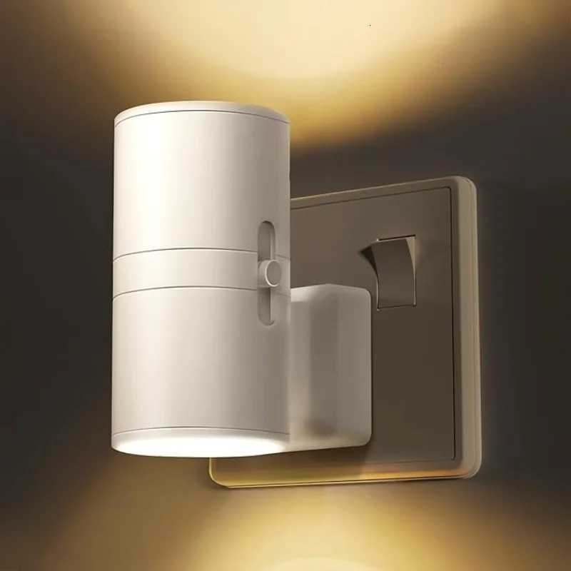 Night Light Plug-in Wall Mounted with Dusk To Dawn Sensor Adjustable Brightness Suitable for Corridors and Stairs M251128