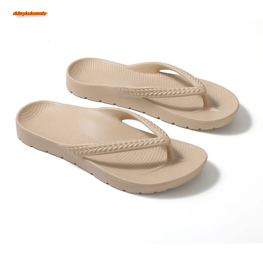 SmilePoP Fashion Flip Flops for Women with Arch Support Yoga Mat Comfortable Summer Beach Walking Thong Cushion Sandals Slip On ddmykukumalu